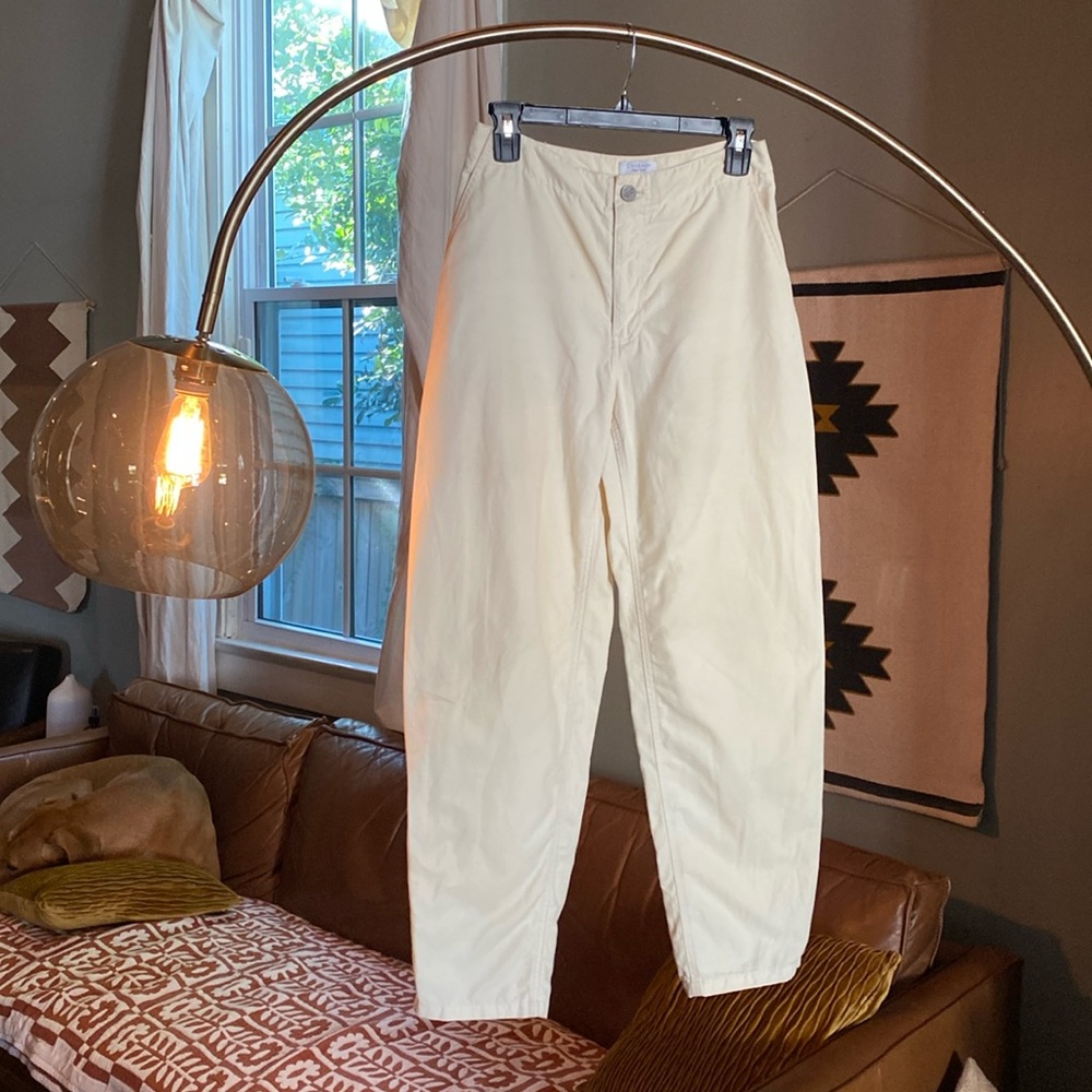 Deveaux New York Mid-Rise Barrel Leg Trousers